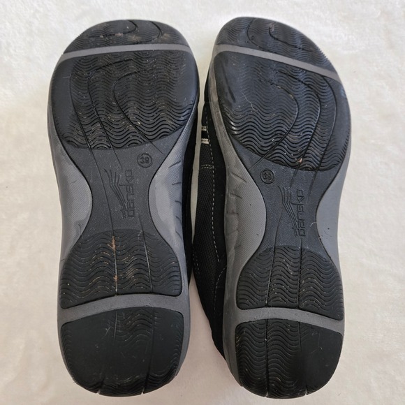 DANSKOS - Comfortable Walking Shoes Everyday Sneakers Black Suede Leather